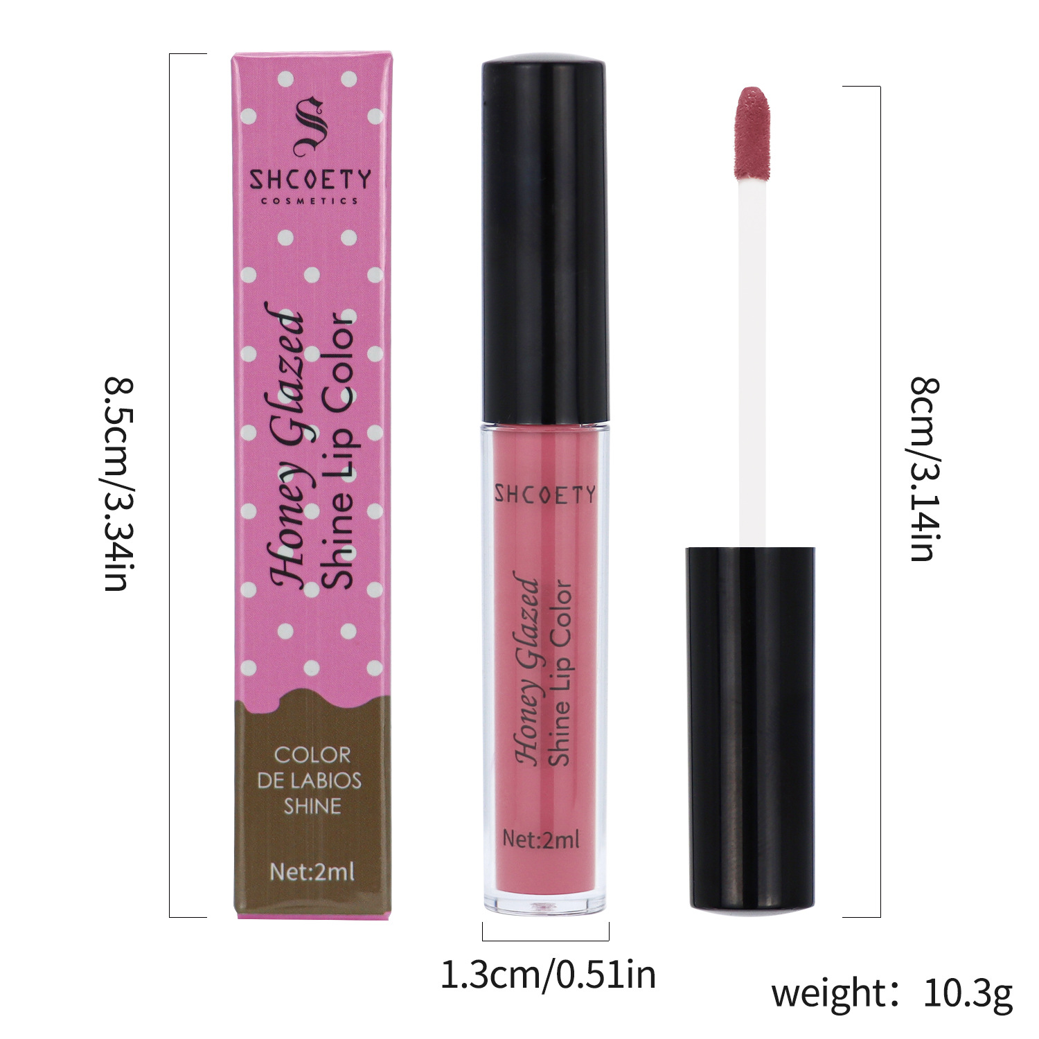 SHCOETY cross-border matte lip gloss long-lasting non-stick to cups and non-fading European and American nude lipstick lip gloss wholesale undefined