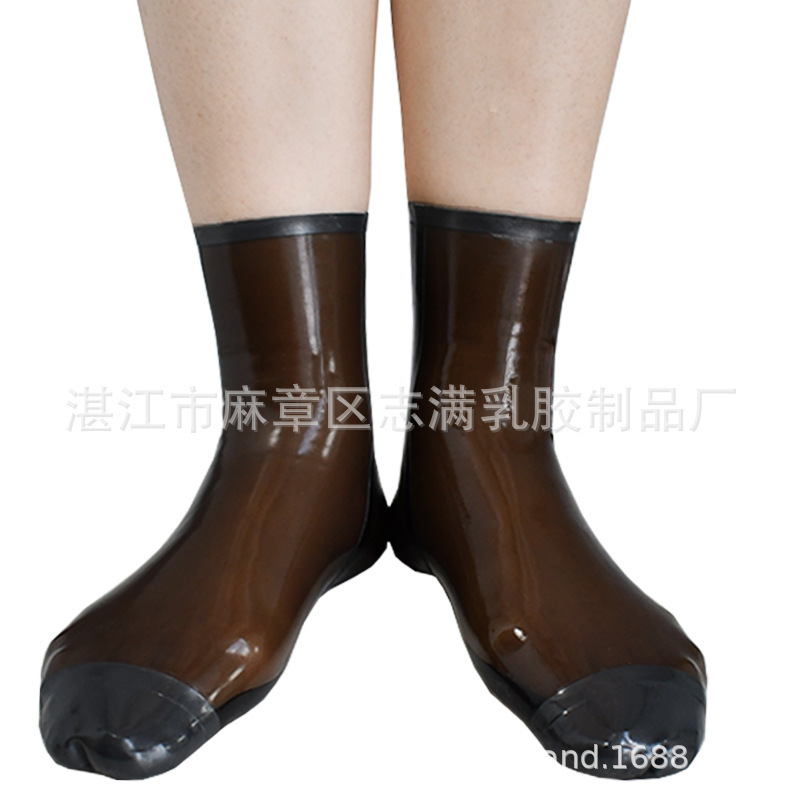 Malaysia Imported Natural Latex Clothing Fetish Latex Socks Latex Socks High Elastic Transparent Black Malaysia Imported Natural Latex Clothing Fetish Latex Socks Latex Socks High Elastic Transparent Black