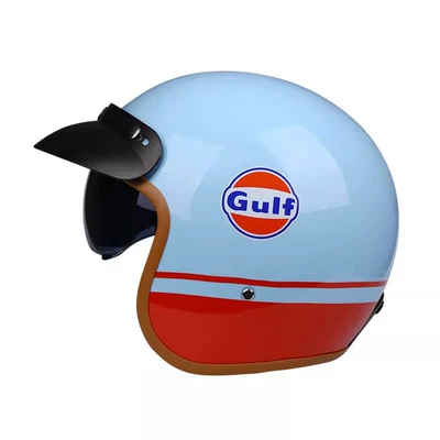 3C Certified, Unisex, All-Season | Motosiklet kaskı (dəbilqə) - bay-blue-hat-brim-3c-certification-m