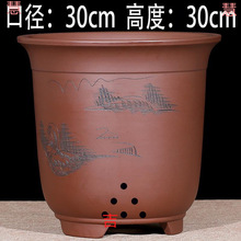 特大号陶瓷花盆紫砂花盆幸福树盆桂花树盆绿萝盆大口径种树盆