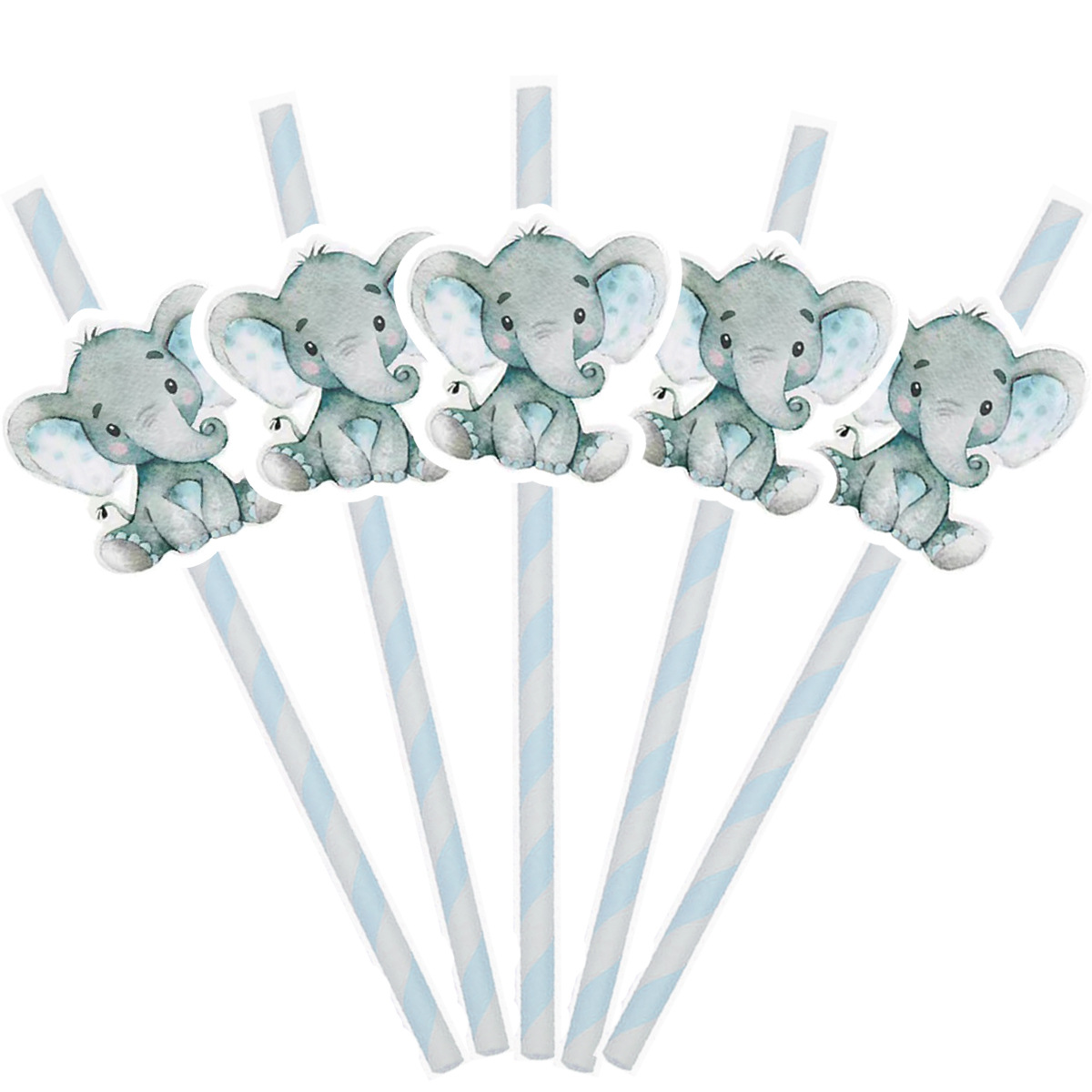 Nuevo elefante pequeño transfronterizo de Amazon, complemento de pastel, tema de animales, fiesta de carnaval, postre, signo de elefante