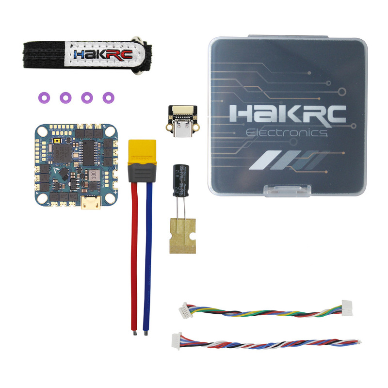 Haike 40a6s f411aio フライトコントローラー ESC ブラシレス fpv トラバースマシン DJI ドローンアクセサリー航空機モデル|undefined