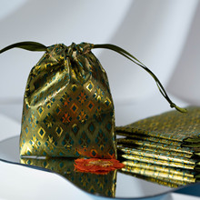 喜糖礼品玩具首饰抽拉绳收纳防尘布袋透气抽绳纱网袋子婚庆专用