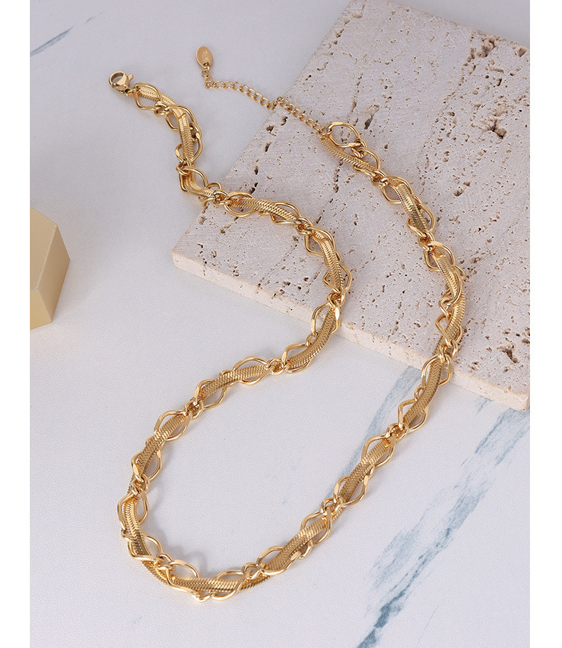 Fashion Geometric Solid Color Titanium Steel Plating Womenu0027S Bracelets Necklace