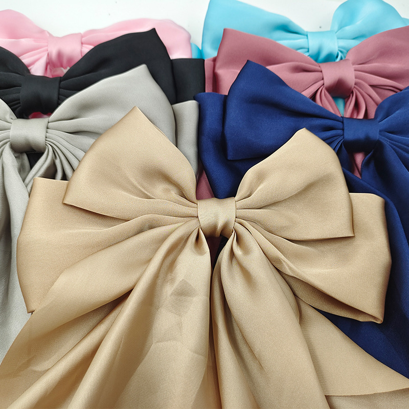 25g Weight Hair Clip Hair Accessories Type 1 Piece Quantity Holiday, Daily Occasion Bow Knot Pattern Women's Gender Simple Style Style Women's Simple Style Bow Knot Cloth Hair Clip 无