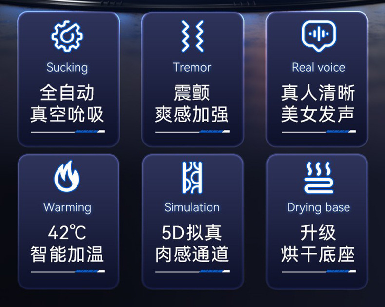 Automatic Male Masturbator with Heating and Suction, Realistic TPE Insert, Electric Stroker Cup — detail image 2