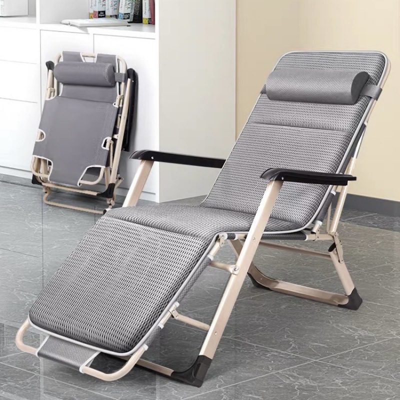 소매점 접이식 점심 의자 정오 잠자는 침대 사무실 등받이 게으른 Recliner 침대 비치 가정용 다기능 의자