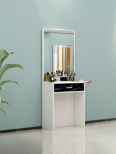 Hair Salon Mirror Internet Celebrity Mirror Dressing Makeup Mirror Double-Sided Hair Salon Mirror with Cabinet Beauty Salon Mirror X&