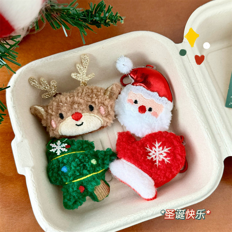 クリスマスのかわいい雪だるまのぬいぐるみのキーホルダーのペンダントの少女の心のバッグの装飾のクリスマスの贈り物の卸売り|undefined