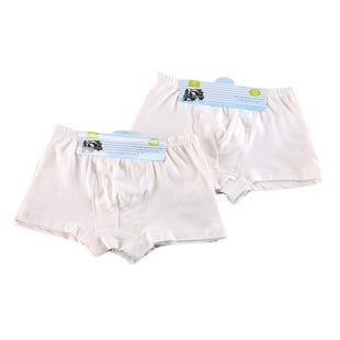 Direct selling boys' underwear Lycra Cotton Boys' boxers pure white clean children's boxers shorts small and medium-sized children
