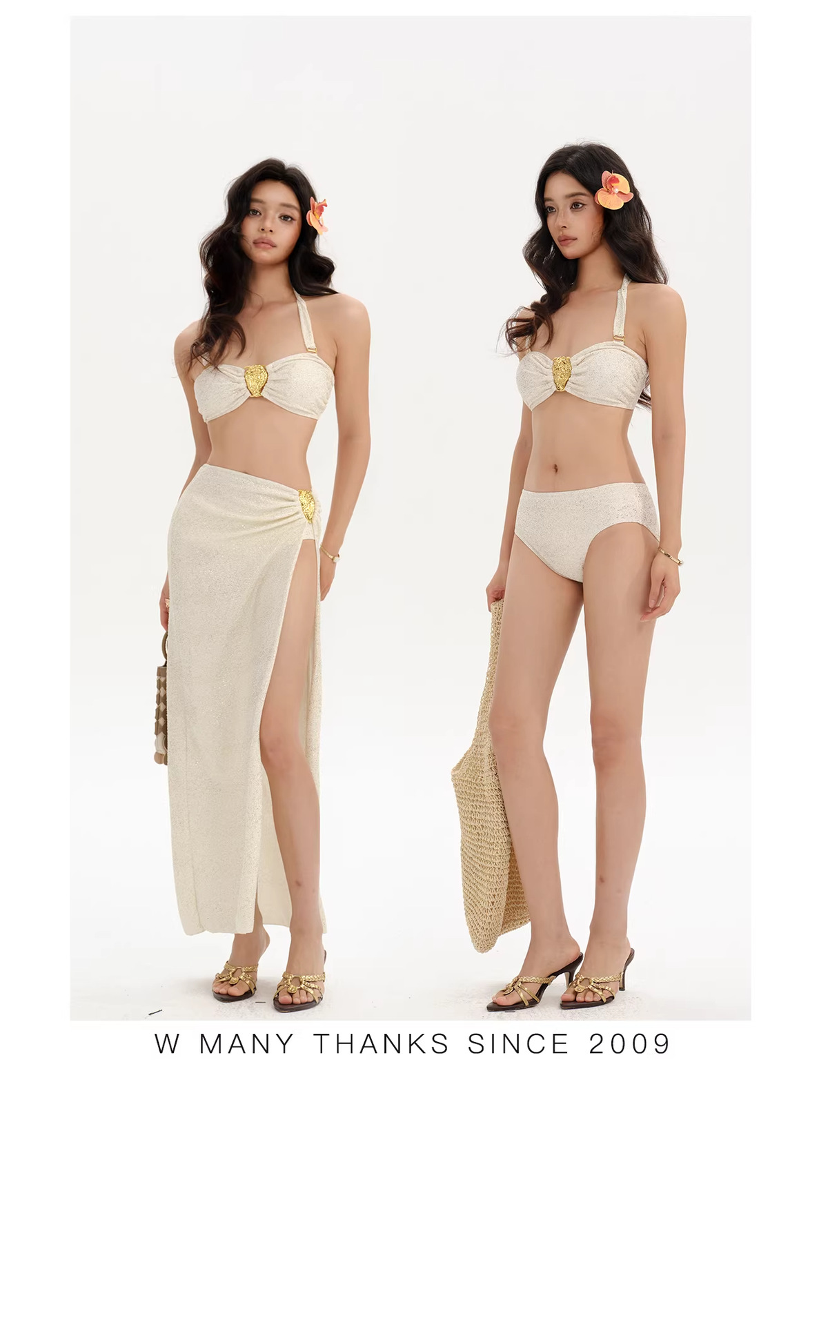 Bikini Set With Strapless Push-up Top And Swimwear For Women_voghion.com