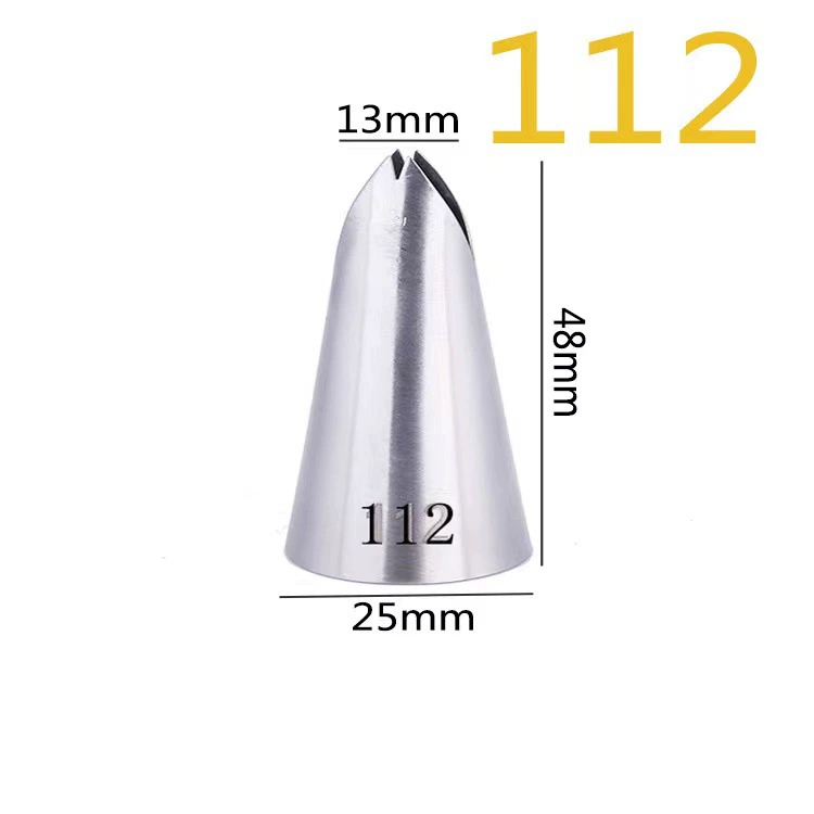 Cake Decorating Piping Nozzles Set, 304 Stainless Steel, Medium Rose Tips (Multiple Patterns)