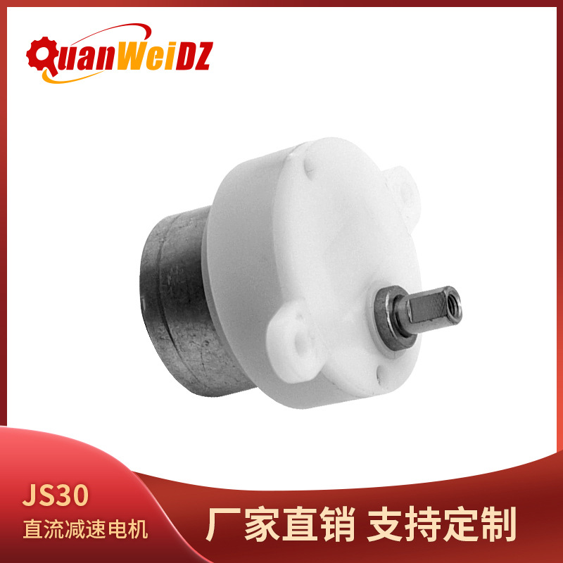 JS30微型直流减速电机 感应洁具 孵化器 低转速电机 金属齿轮马达