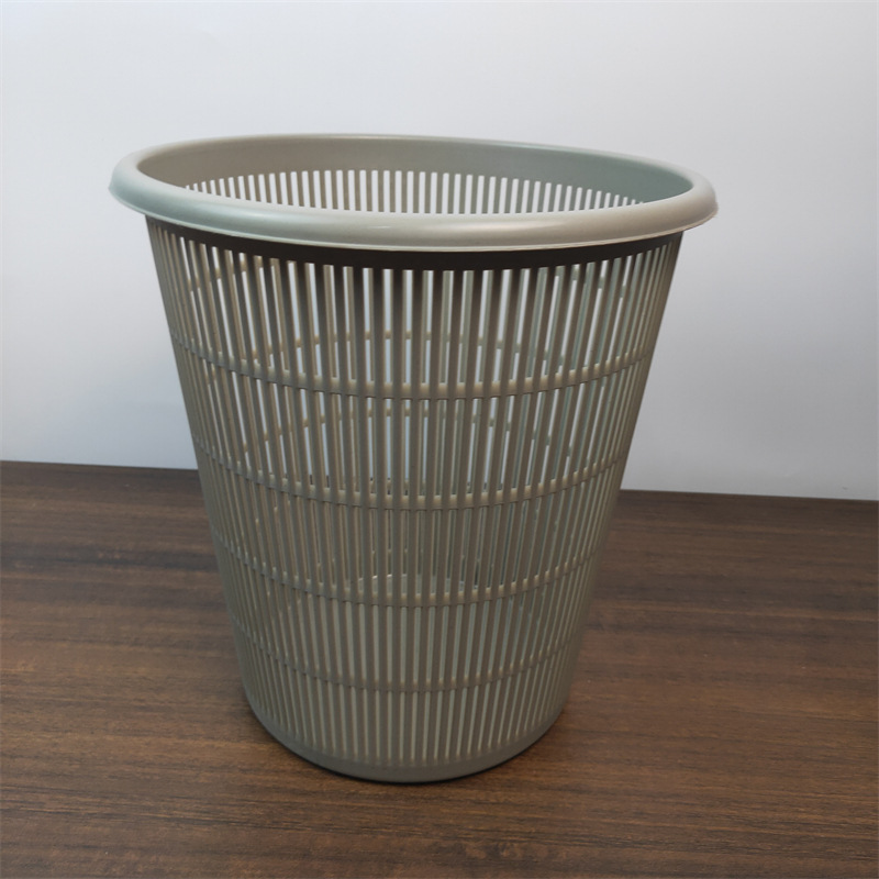 Papelera de plástico con perforaciones para el hogar y oficina, venta al por mayor para tiendas de 2 euros.