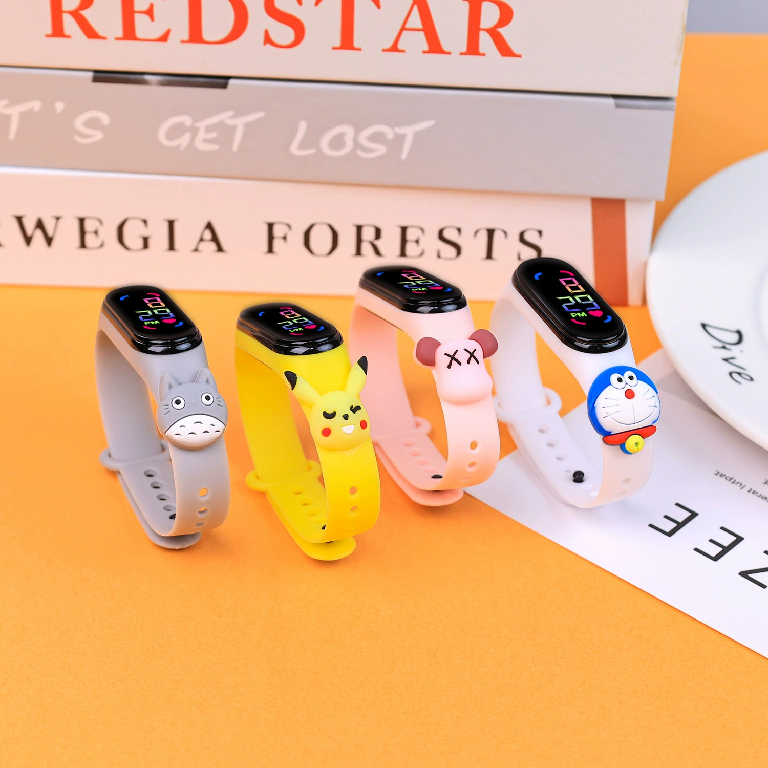 Cartoon fashionable waterproof cute digital watch