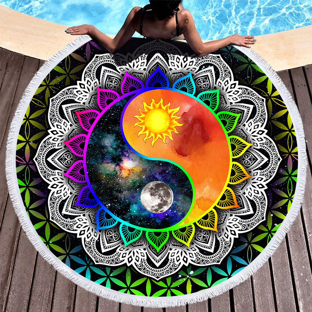 760g Weight Beach towel Home Textiles & Decor Type Superfine Fiber Material Geometric Pattern Casual, Ethnic Style Style Casual Ethnic Style Geometric Superfine Fiber Beach Towel Towels 7
