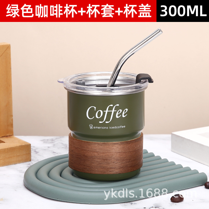 Taza de escalón de una sola capa para exteriores Taza de café de acero inoxidable 304 ins Vaso de cerveza de camping de borde rizado conveniente de alto valor