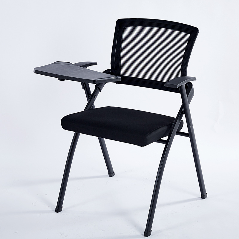 Folding Conference Chair Training Chair with Table Board Office Chair Backrest Chair School Training Room Folding Chair Computer Chair