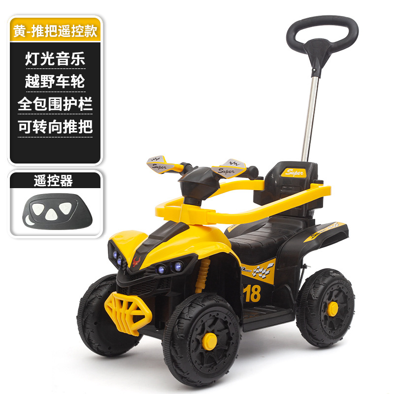 Coche de juguete eléctrico para niños, tobogán todoterreno, asiento para niños, control remoto recargable, doble tracción, todoterreno, cuatro ruedas al por mayor