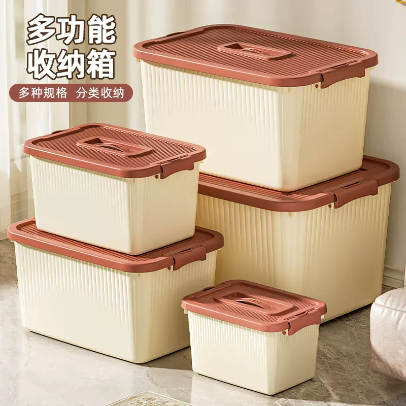家用多功能收纳箱搬家用大容量手提塑料一件起批衣服储物收纳盒
