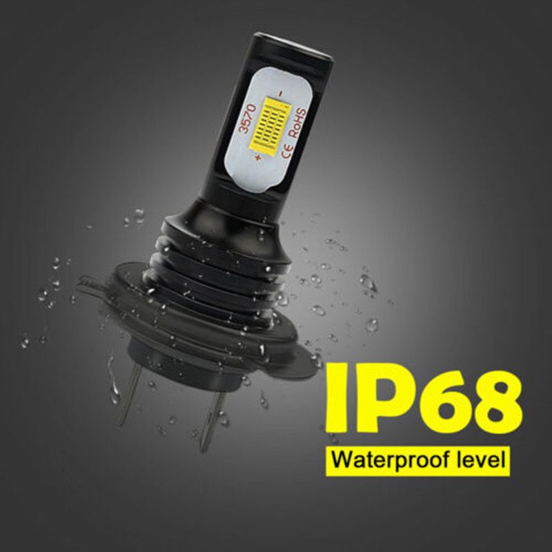 Fuente transfronteriza H7 3570 80W lámpara de niebla para automóviles lámpara LED lámpara de automóviles carcasa negra luz blanca luz azul image 3