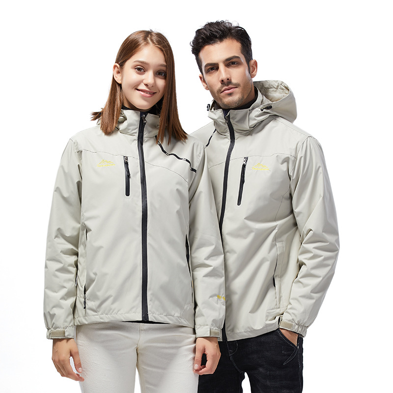 Chaqueta de pareja chaqueta de los hombres primavera y otoño delgada de una sola capa impermeable cazadora deportiva ropa de Montañismo al aire libre chaqueta de mujer