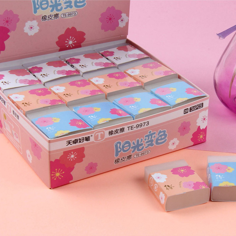 Tianzhuo 9973 Sunshine Color-changing Eraser Primary School Students Creative Magic Eraser Children's Prizes Gift Color-changing Eraser Tianzhuo 9973 Sunshine Color-changing Eraser Primary School Students Creative Magic Eraser Children's Prizes Gift Color-changing Eraser