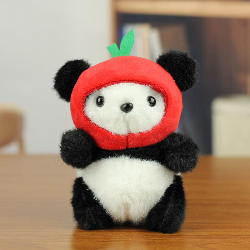 Red en línea lindos lindos colgantes de panda juguetes de peluche muñeca bolsas colgantes muñecas llaveros muñecas panda gigante