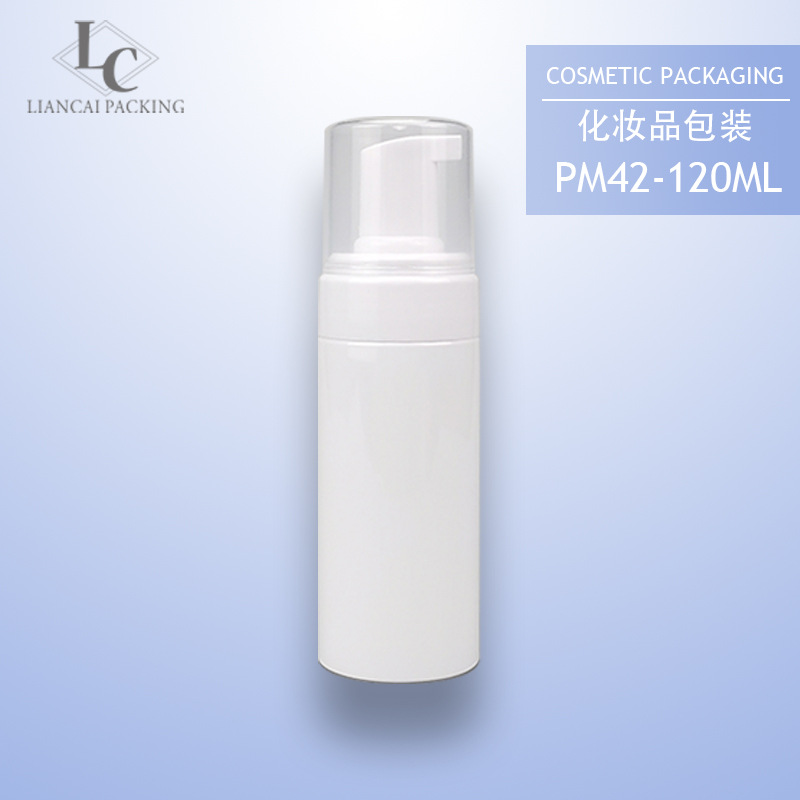 现货PET摩丝洁面慕斯泡沫瓶120ml化妆品护肤乳液塑料瓶起泡瓶包装
