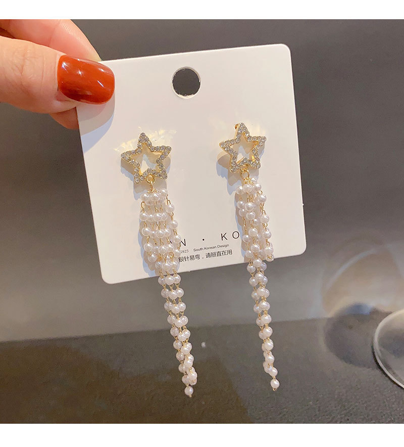 复制_显脸瘦的五角星星耳环韩国气质长款流苏耳坠.jpg