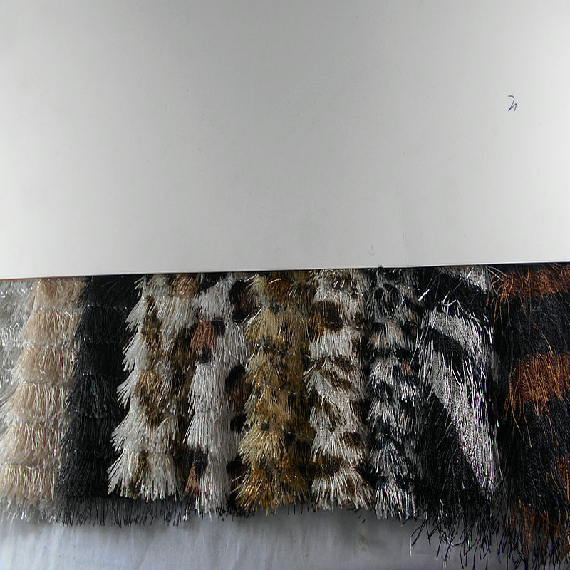 豹纹印花开条松针绒布长毛绒烟花绒长毛绒印格子系列服装玩具面料