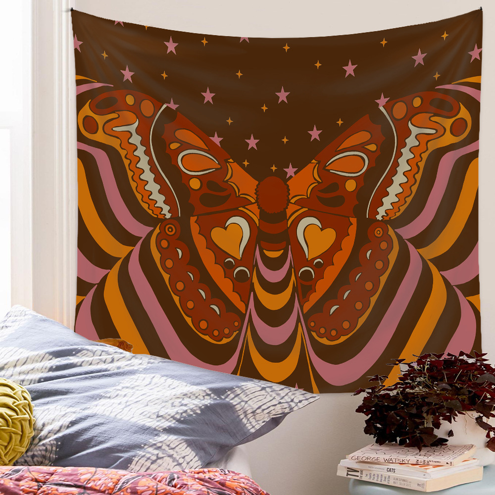 Psychedelic Butterfly Tarot Card Pattern Room Decoration Tapestry Wholesale Nihaojewelry display picture 6