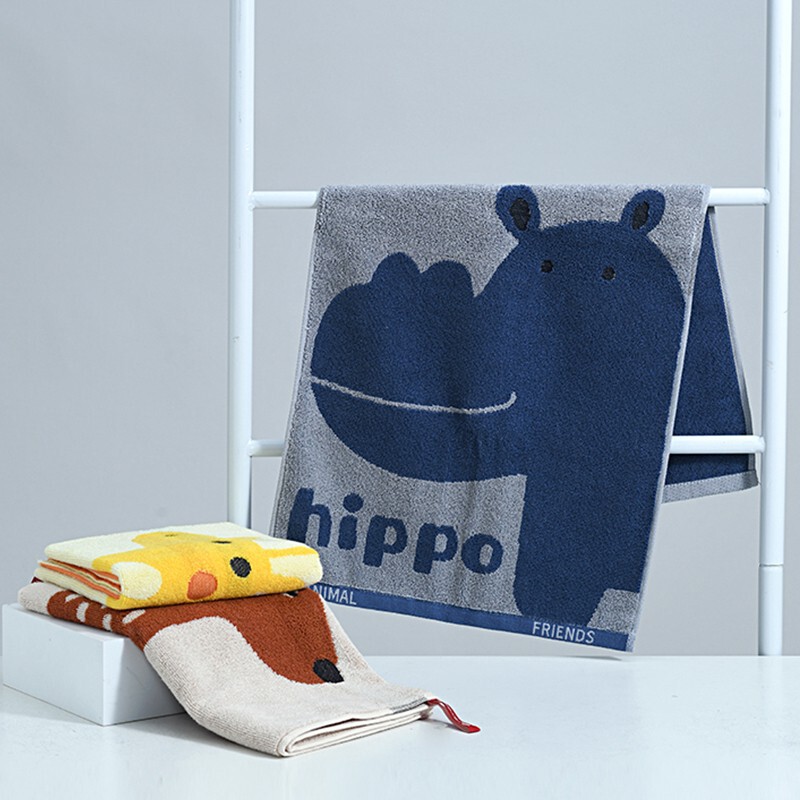 Jie Liya 241303 Pure Cotton Towel Awakening Forest Cartoon Cotton Household Face Towel Cute Adult Face Towel