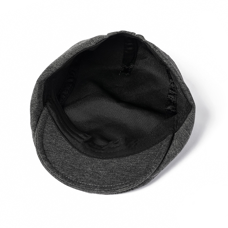 Cappello unisex in lana da uomo, tinta unita, casual, vintage, con visiera, da donna_voghion.com