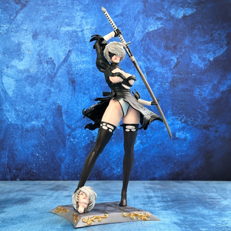 メカニカルエイジ 2B ガールゲーム女神双頭彫刻天使ニール美モデル装飾品フィギュア卸売|undefined