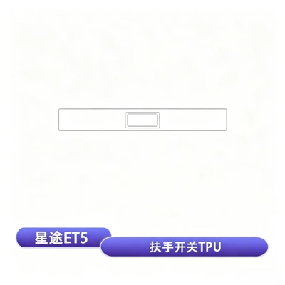Xingtu et5 central control screen tempered film, car interior protective film, decorative armrest box sticker, modification accessories (Car interior film) - starway-et5-armrest-switch-tpu-film