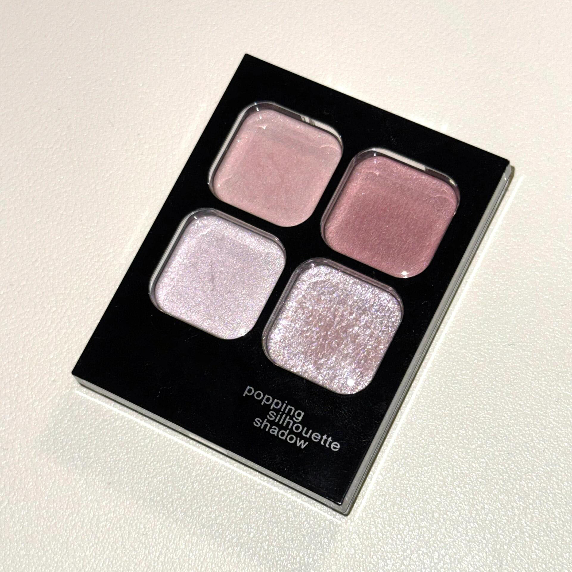 Mugeleen Four-Color Eyeshadow Palette Matte Pearlescent Pink Brown Earthy Smoky Low-Saturation Pure Desire Clear Water Eyeshadow Palette