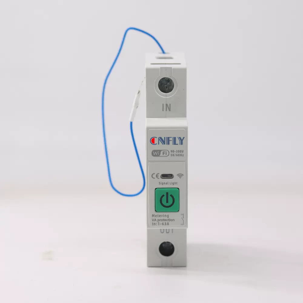 1P63A带N线TUYA WIFI智能断路器远程APP控制定时开关KWH计量过欠