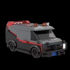 A-Team車両特警隊自動車玩具模型警察部門レンガ建築セットMOC-242PCS