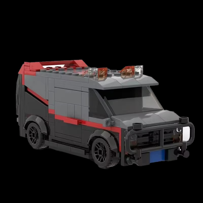 A- Team Vehicle SWAT Team Car Toy Model Police Department Brick Building suit MOC-242PCS