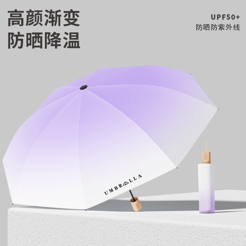 雨伞24骨自动大号森系女学生折叠伞双人防晒晴雨两用太阳伞批发伞|undefined