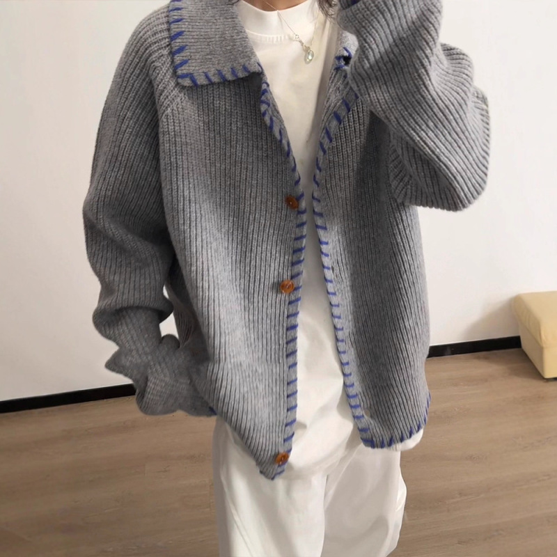 Duffle Knitted Sweater Men's Spring & Fall Niche Design Top American Lazy Style Cleanfit Cardigan Jacket Duffle Knitted Sweater Men's Spring & Fall Niche Design Top American Lazy Style Cleanfit Cardigan Jacket