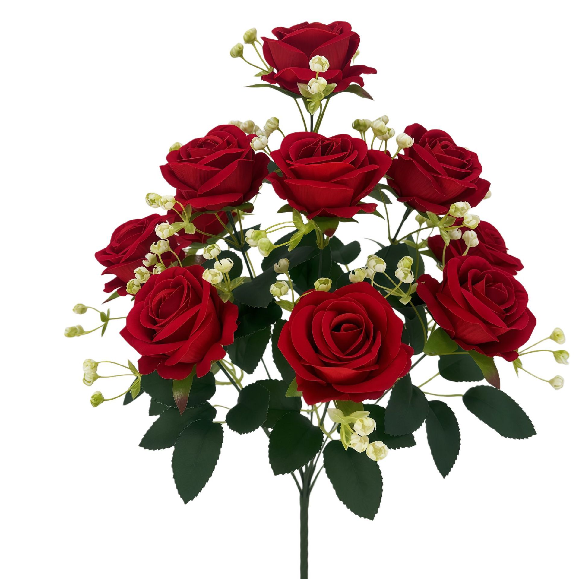 Ramo de Rosas Artificiales de 10 Cabezas de Seda Decorativo para Bodas y Hogar image 5