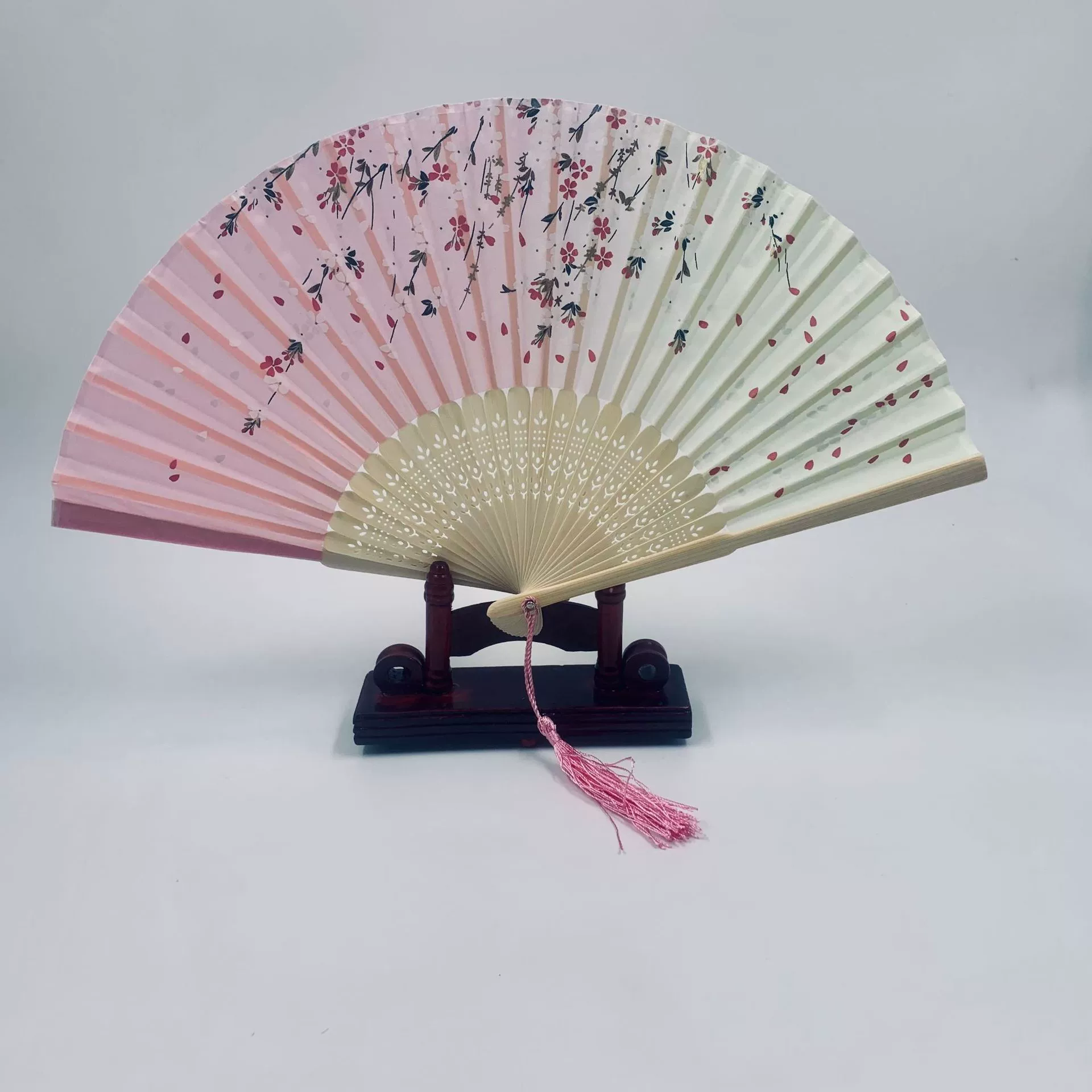 Folding Hand Fan Hanfu Style, Silk-screen Print, High-definition Patterns, Fine Workmanship