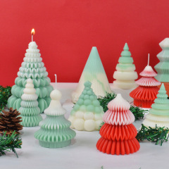 三信クリスマスツリーろうそくシリコン金型diy手作りクリスマス香薫石膏シリコン研磨具クロスボーダー新製品
