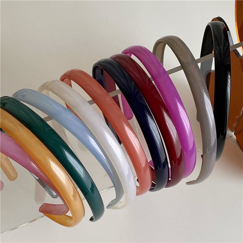 Simple Style Solid Color Arylic Hair Band display picture 1