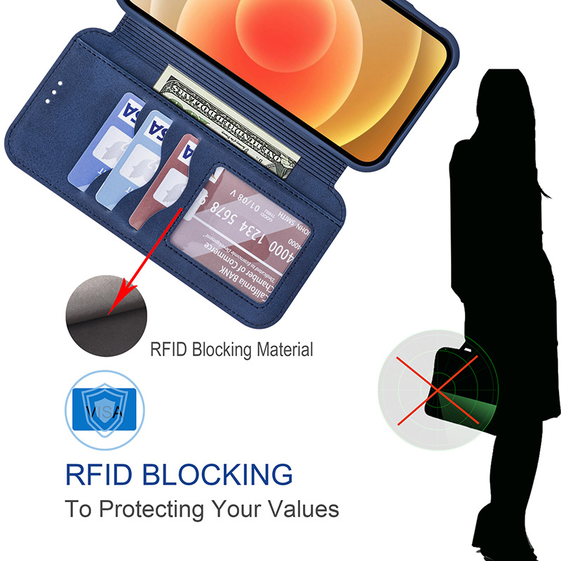 Passend für iPhone 13/14PU Leder Apple 14Plus Magsafe Magnetkarteneinsatz Schutzhülle, Handyhülle_voghion.com