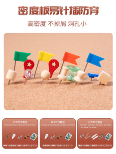 ♔ Hino Liangpin Wooden Frame Cork Board Photo Wall Sticker Home Wall Hanging Message Board Cork Vision Display Board Photo Wall