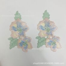 伊夏绣品精美国风刺绣花朵水溶服装辅料花边旗袍婚纱家纺装饰补丁