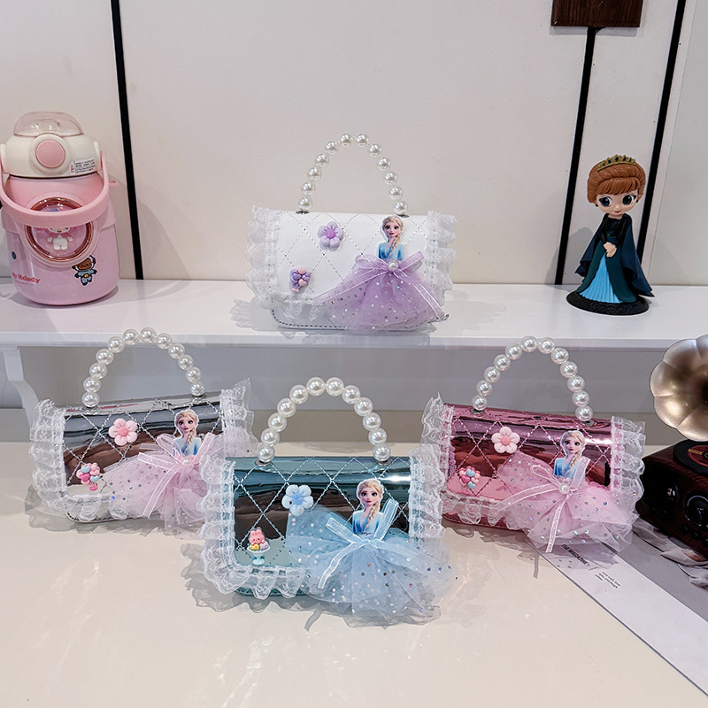 2025 verano nueva bolsa de hombro de viento de fragancia para mujeres espejo para niños extranjero bolsa de combinación Aisha pequeña princesa bolsa de mochila